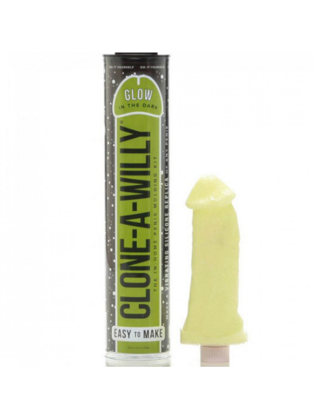 CLONE A WILLY  CLONE GLOW IN THE DARK GREEN VIBRATING KIT