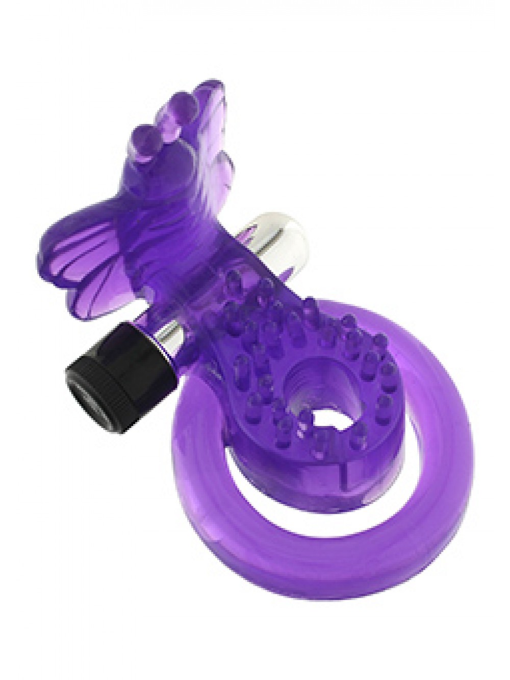 COCK&BALL RING BUTTERFLY JELLY VIBE