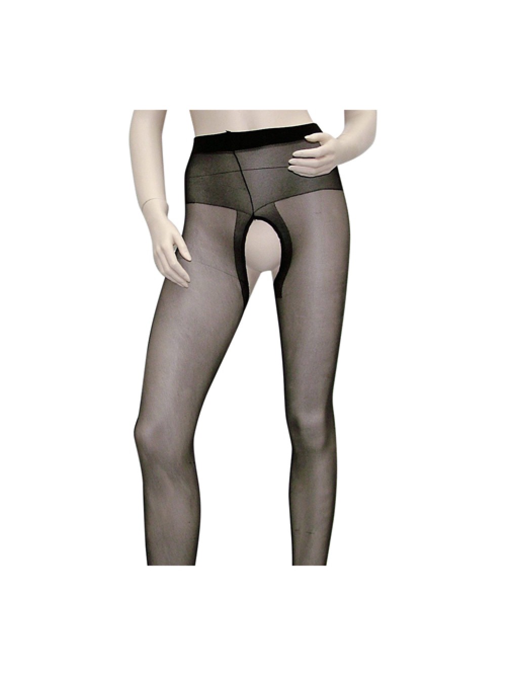 Crotchless Tights black