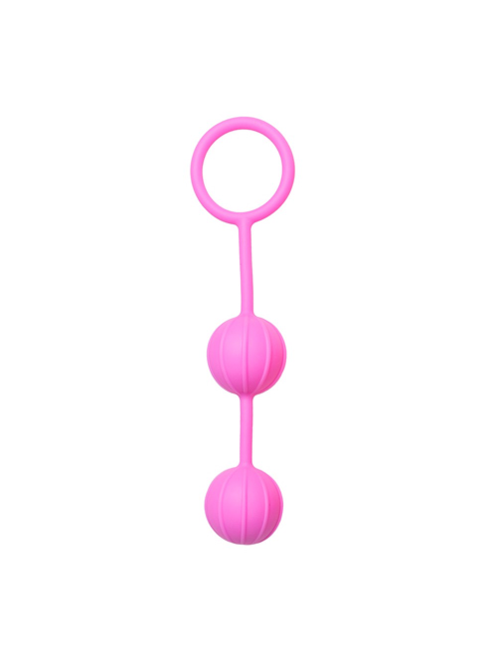 Easytoys Vertical Ribbed Geisha Balls - Pink
