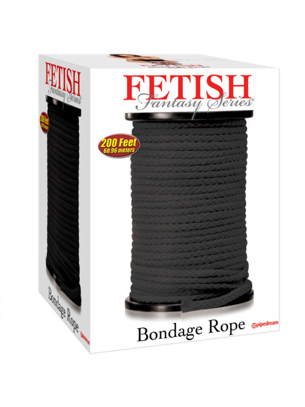 BONDAGE ROPE BLACK 60.96 METERS