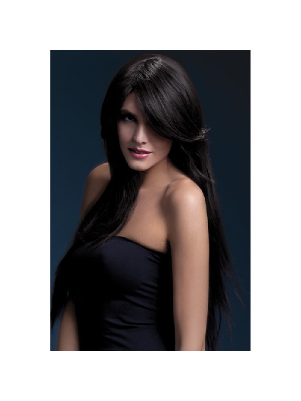 Fever Amber Wig 28inch/71cm Brown Long Straight with Feathered Fringe