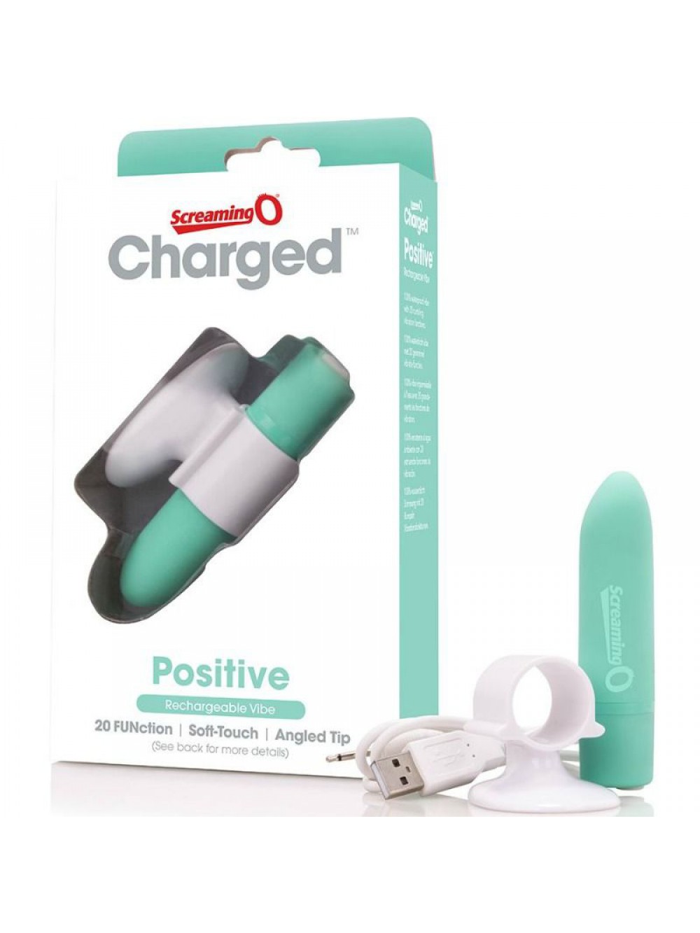 SCREAMING O RECHARGEABLE MASSAGER - POSITIVE - GREEN