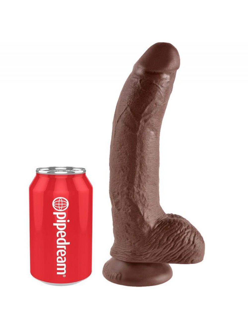 KING COCK 9" COCK BROWN WITH BALLS 22.9 CM