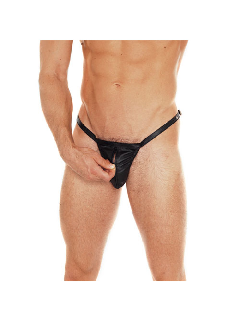 Leather Brief Pouch With Zip