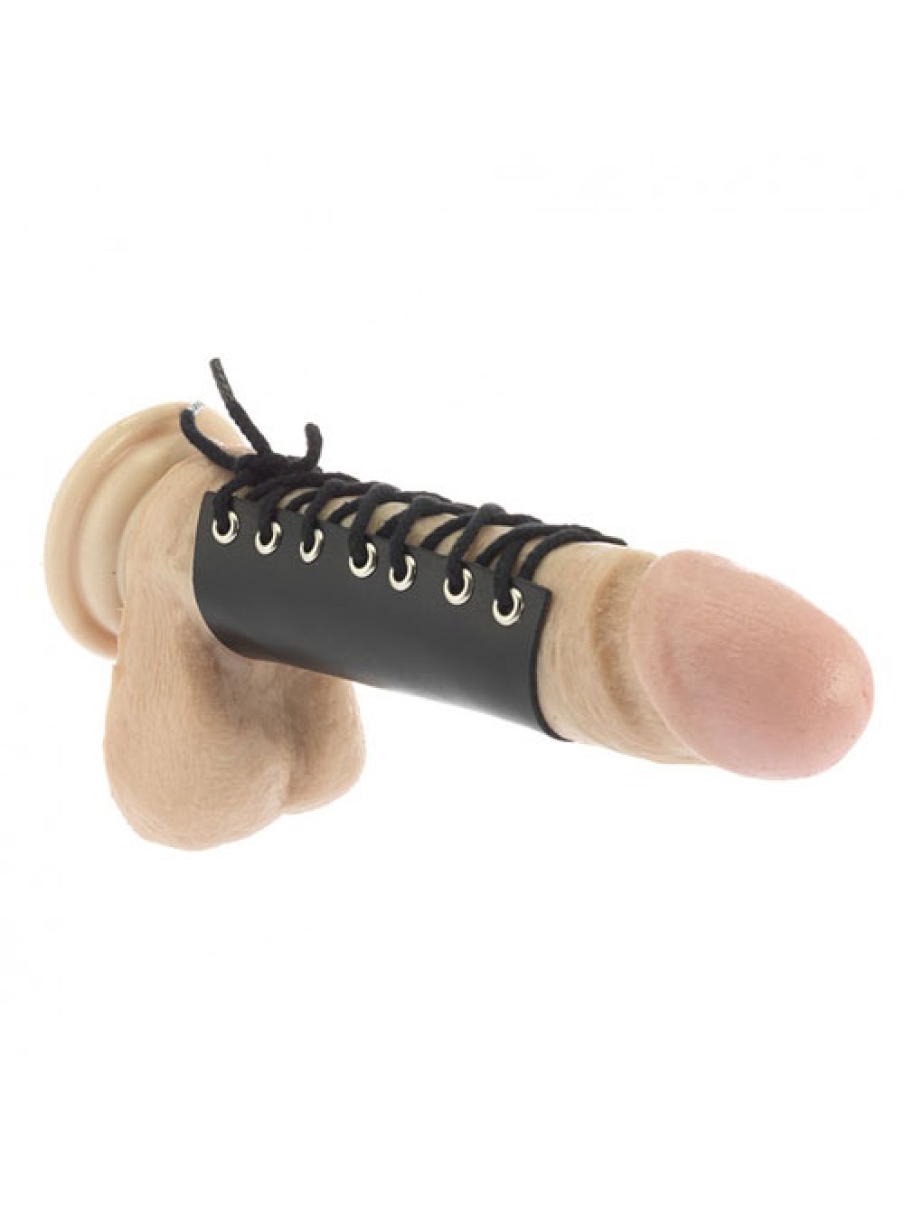 Leather Cock Ring With Ring Ties