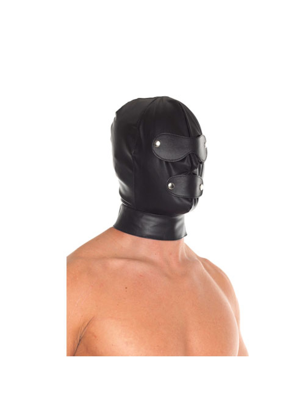 Leather Full Face Mask With Detachable Blinkers