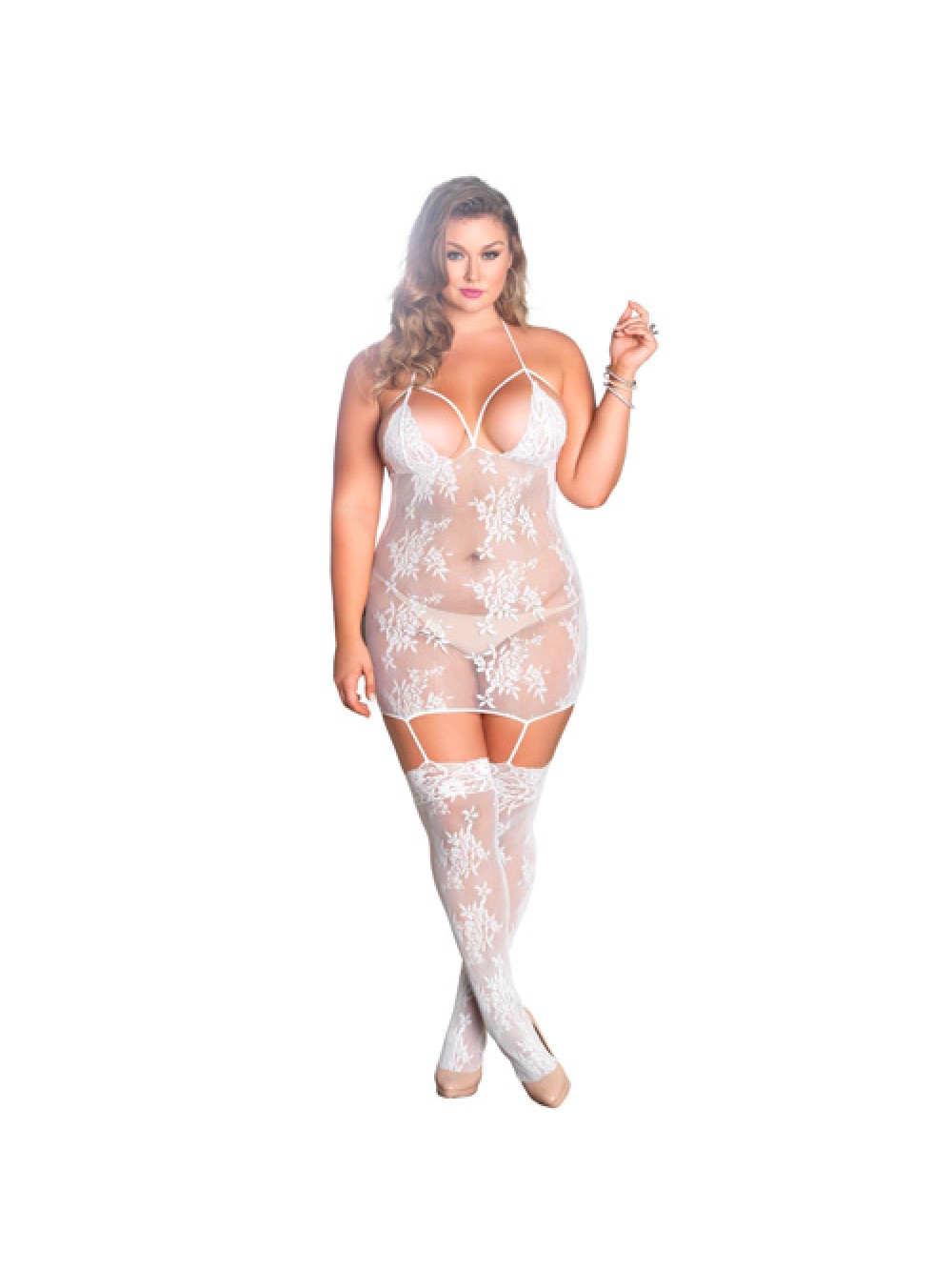 Leg Avenue Strappy Suspender Dress UK 16 to 18