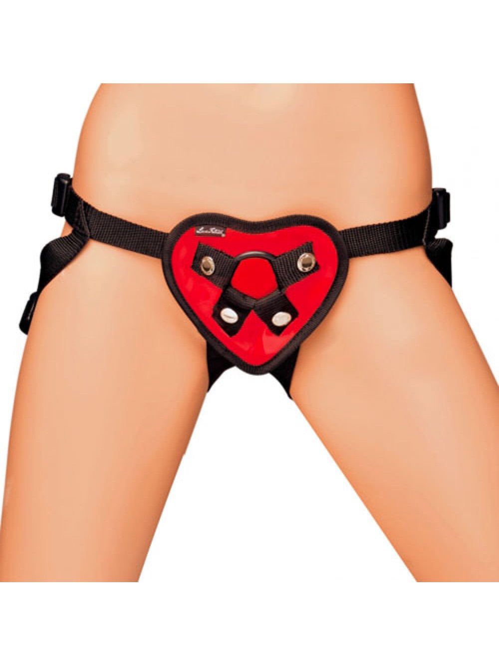 Red Heart Strap On Harness