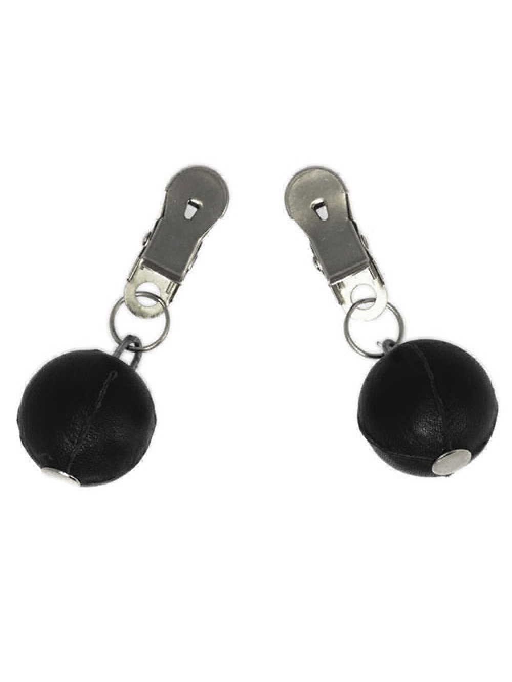 Nipple Clamps With Round Black Weights