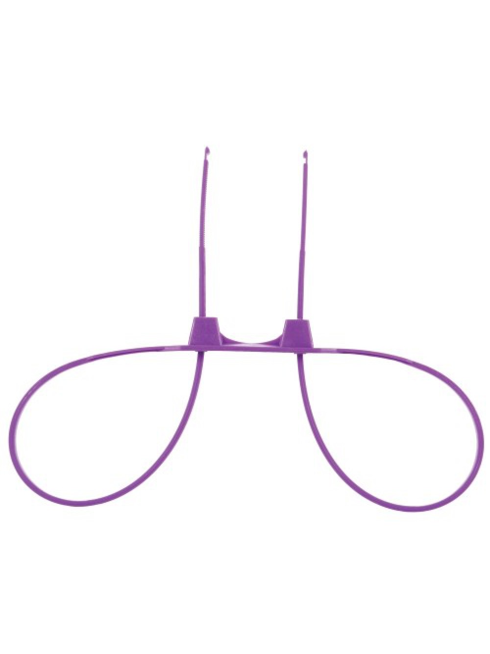 DISPOSABLE OUCH! ZIP TIE CUFFS PURPLE