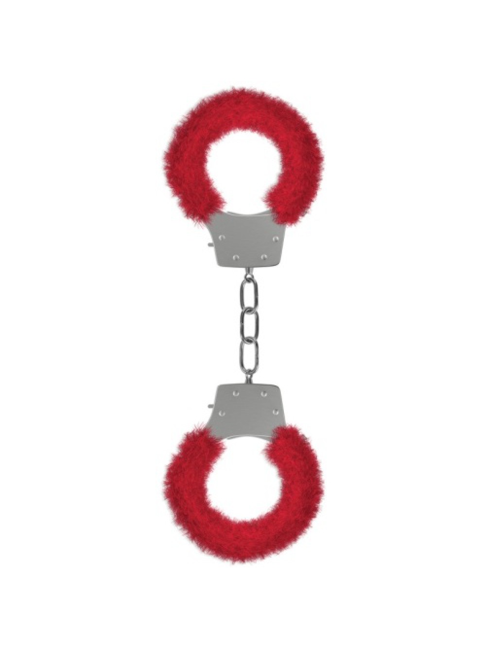 PLEASURE FURRY HANDCUFFS RED