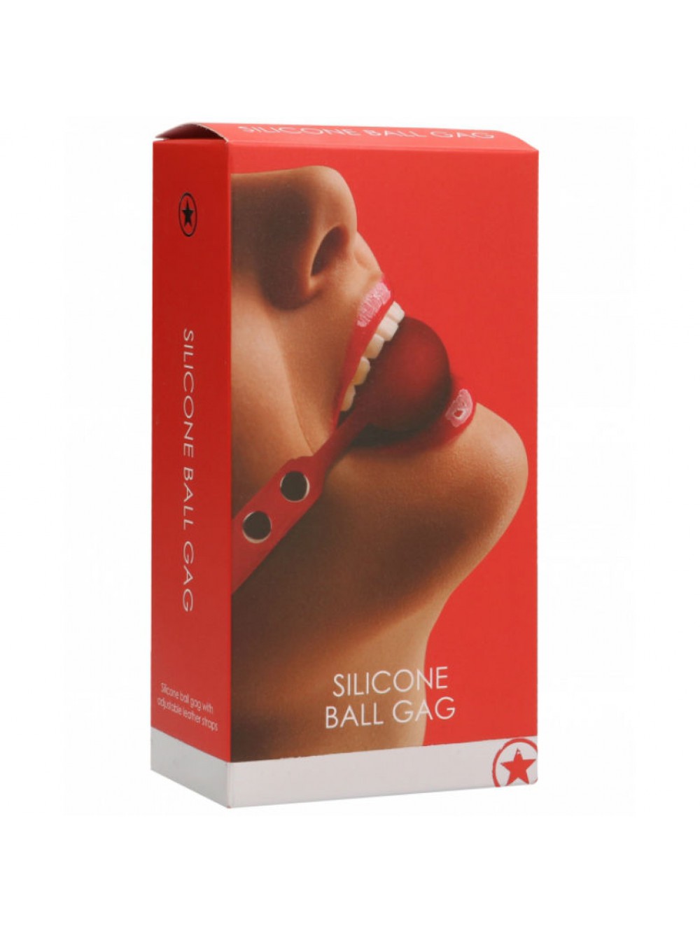 SILICONE BALL GAG RED