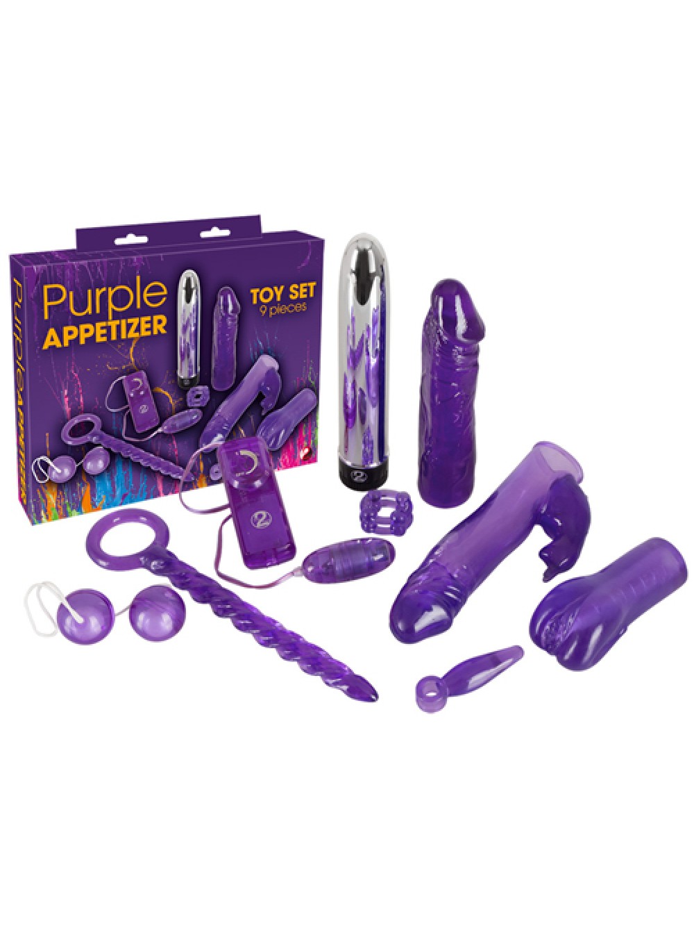 Purple Appetizer 9-piece set