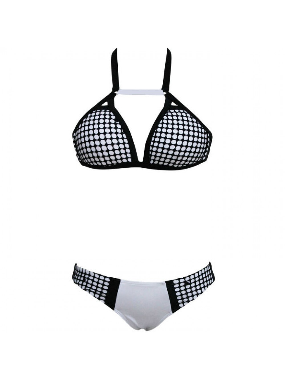 QUEEN SUMMER ORIGINAL BIKINI WHITE/BLACK SIZE M