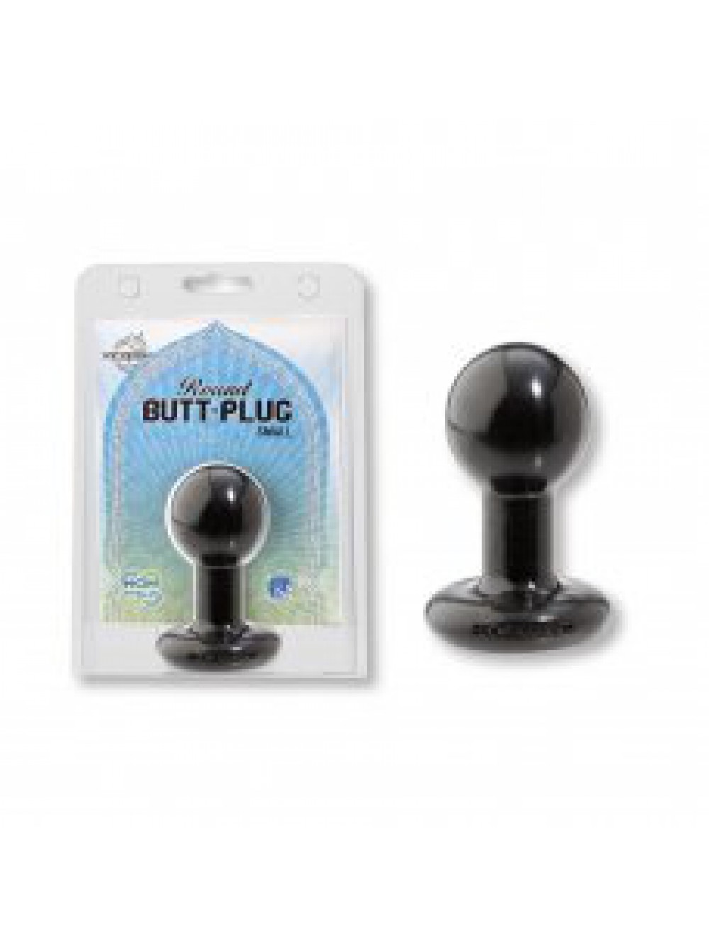 ROUND BUTTPLUG SMALL BLACK