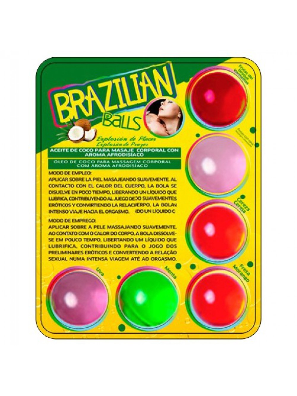 KISSABLE LUBRICANT BALLS MULTIFLAVOURED 6 x 4GR