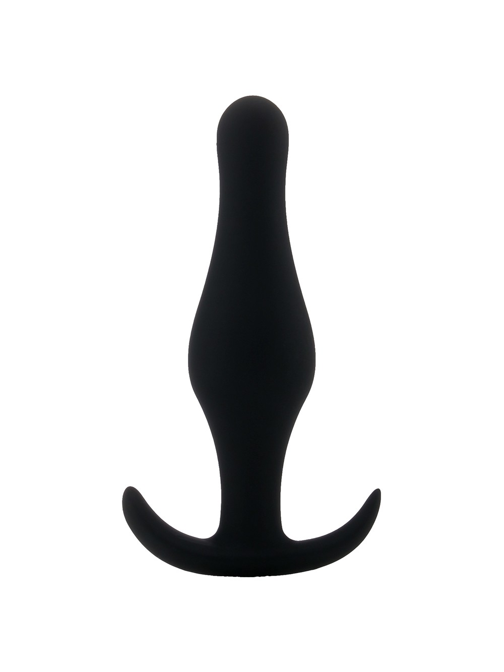 BUTT PLUG WITH HANDLE BLACK MEDIUM