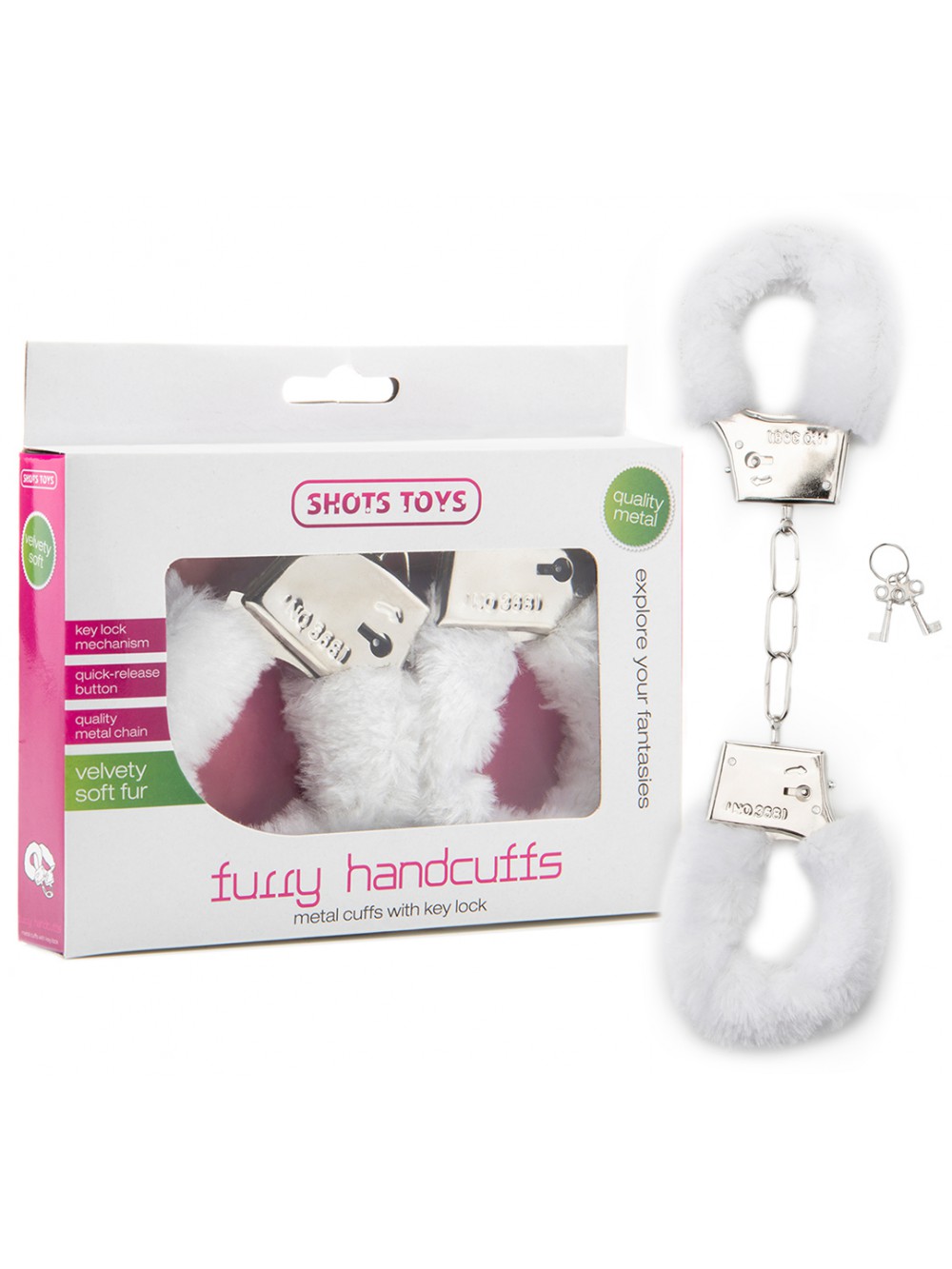 FURRY HANDCUFFS WHITE