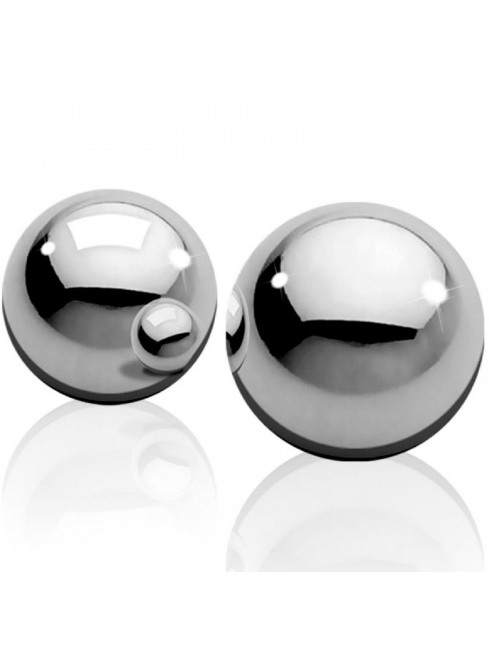 SHOTS TOYS - MEDIUM WEIGHT BEN-WA-BALLS  SILVER