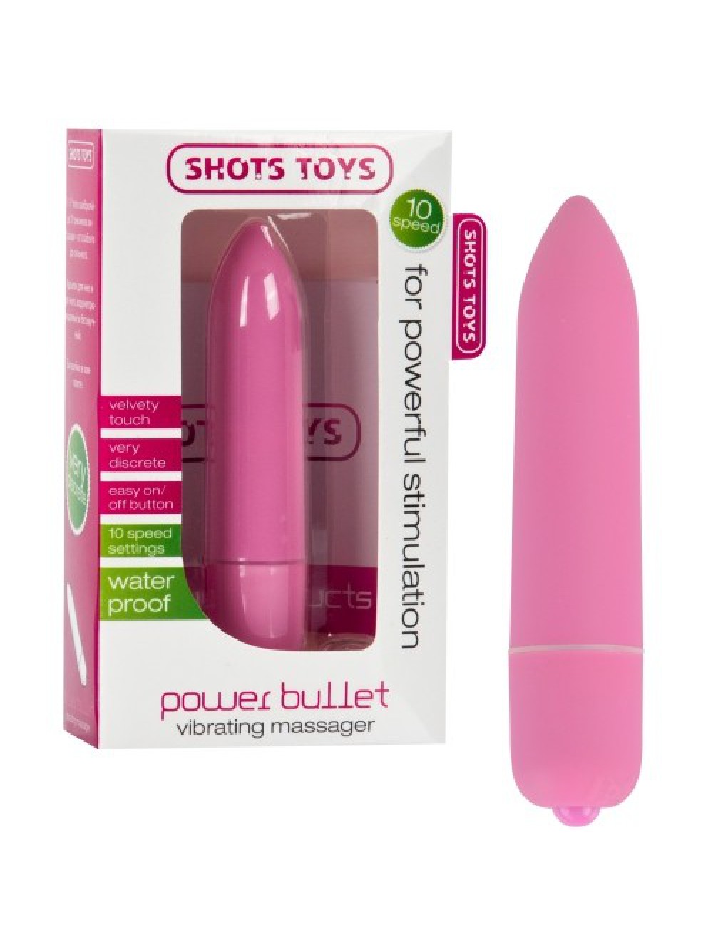 VIBRATING POWER BULLET PINK