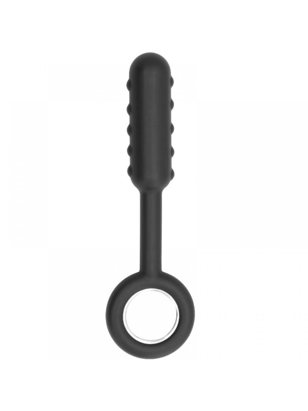 NO. 61 DILDO WITH METAL RING BLACK