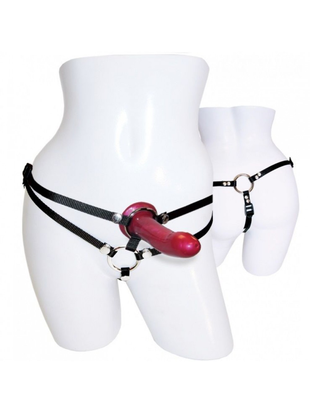 SPORTSHEETS DOUBLE PENETRATION HARNESS & DILDO