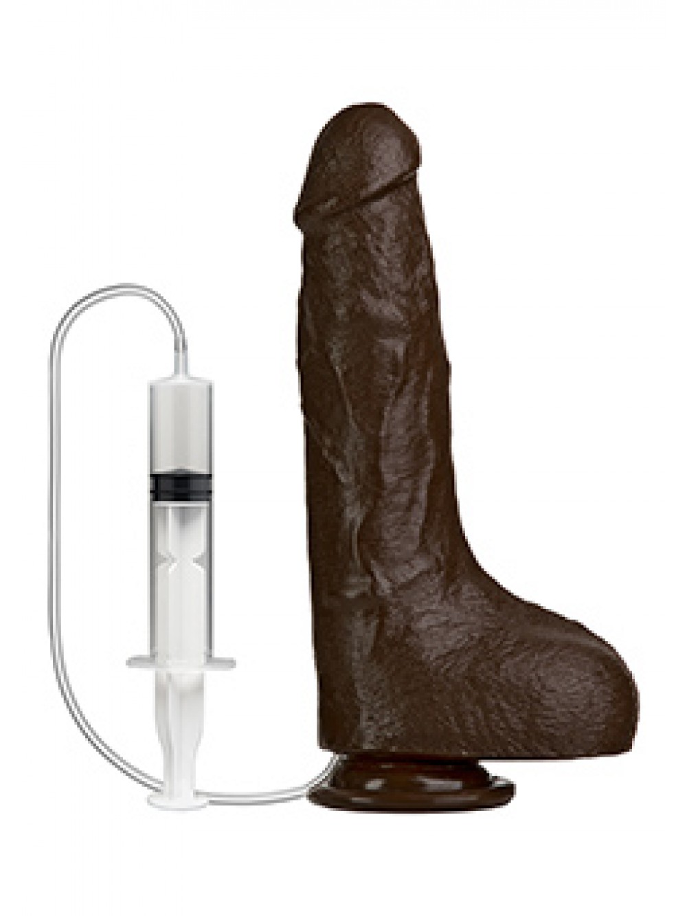 SQURTING REALISTIC COCK BLACK