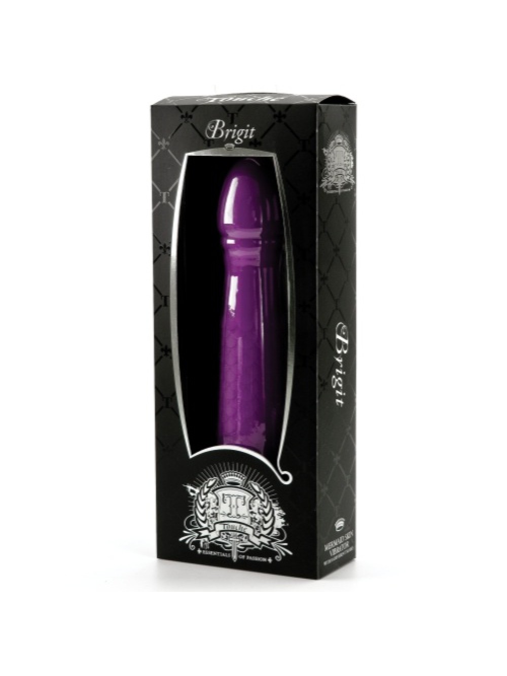 BRIGIT Purple Vibrator - Black Package