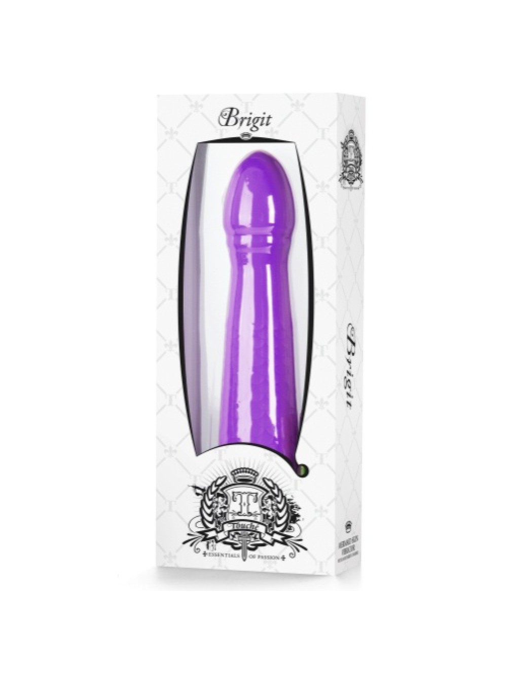 BRIGIT Purple Vibrator - White Package