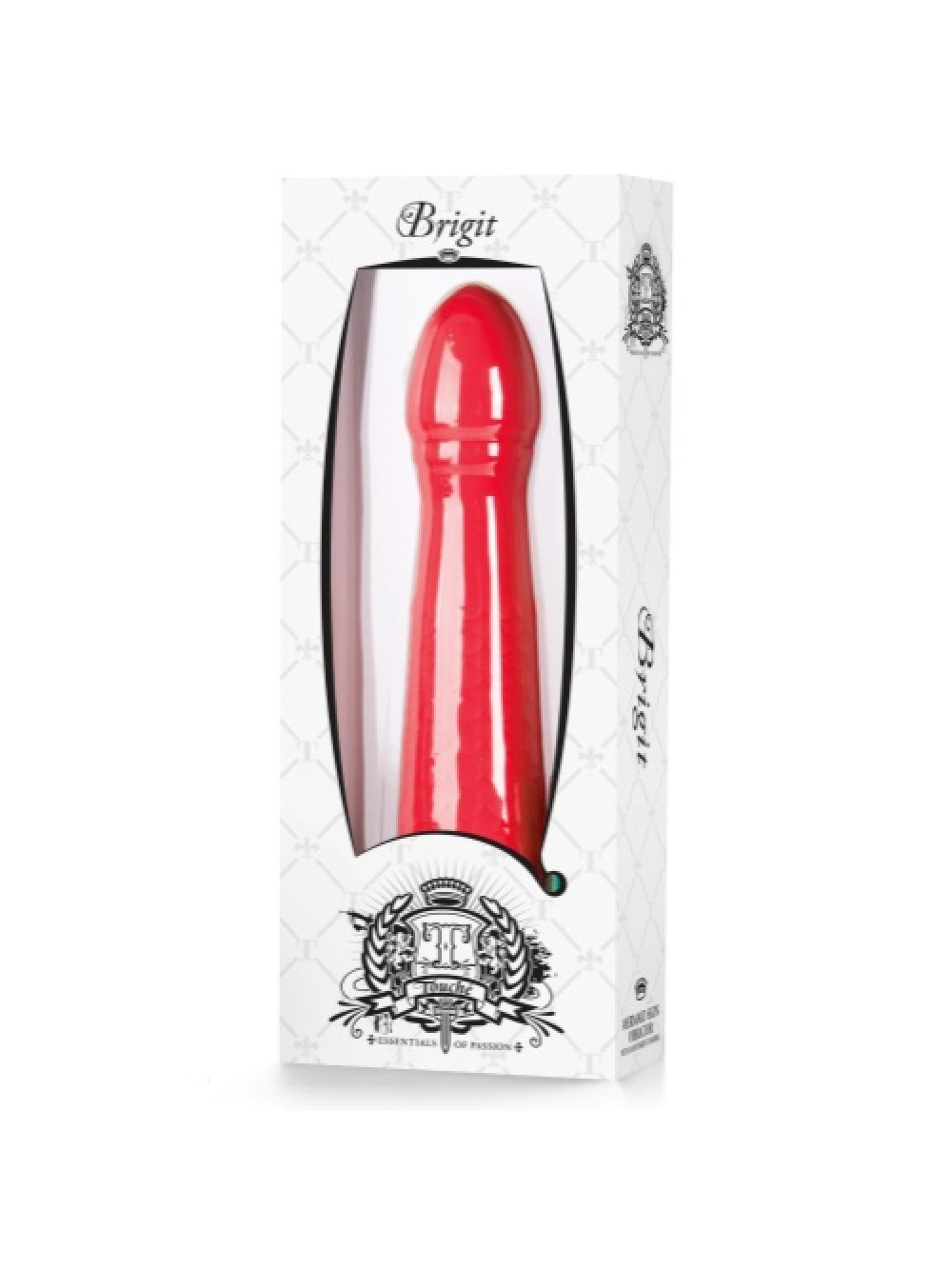 BRIGIT Red Vibrator - White Package