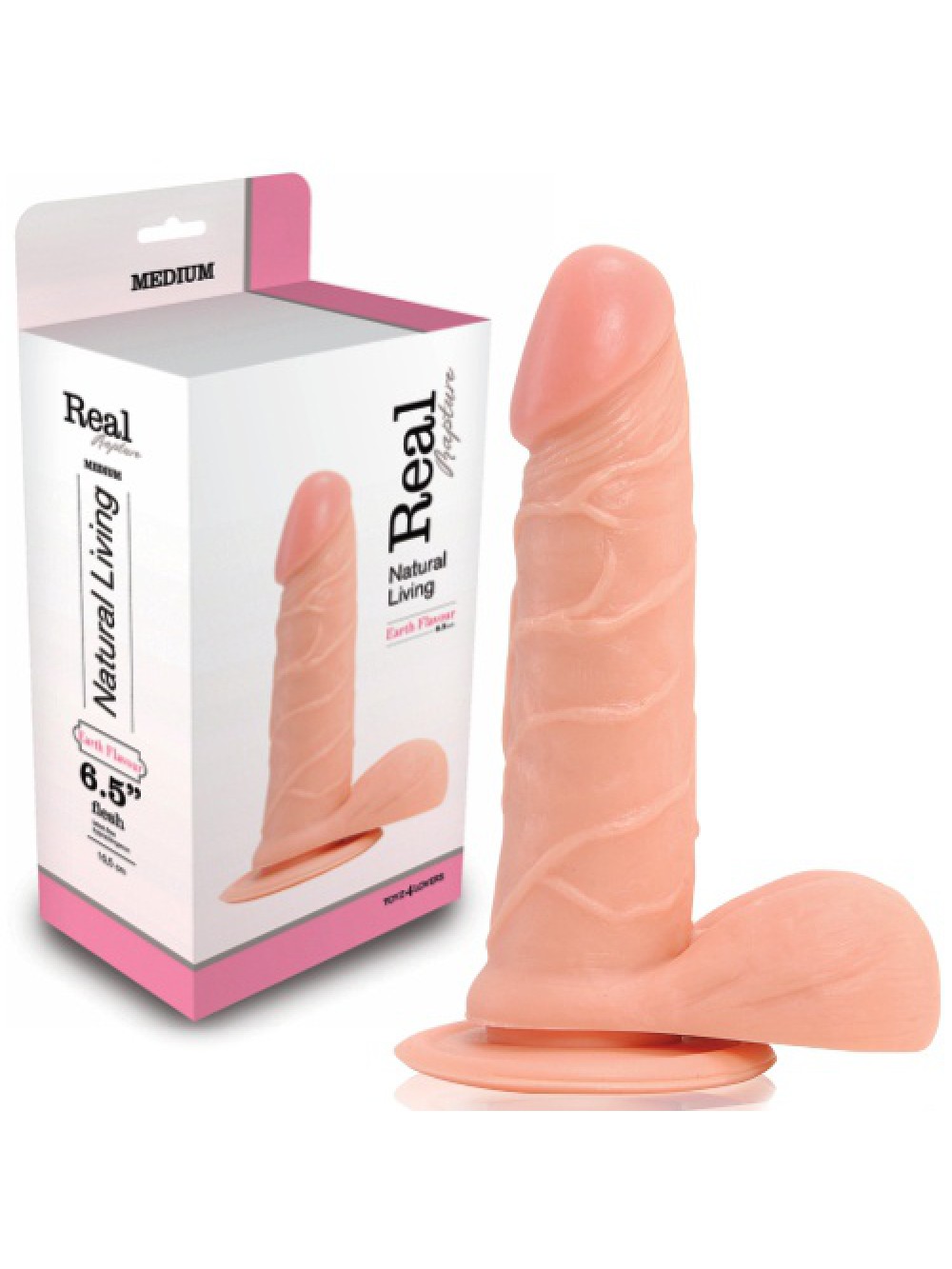 REAL RAPTURE EARTH FLAVOUR REALISTIC DILDO 6.5'' WHITE