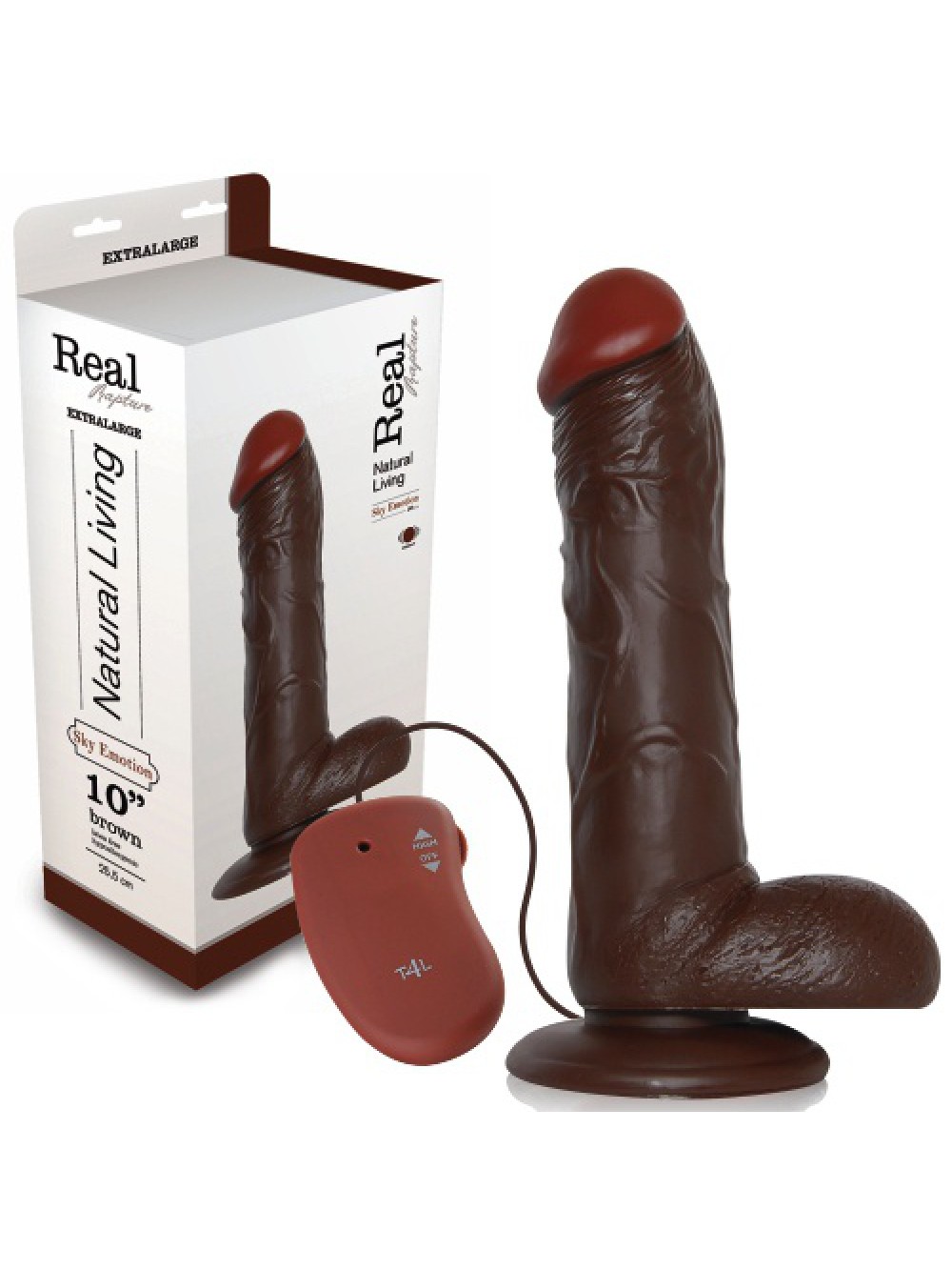 REAL RAPTURE SKY EMOTION REALISTIC VIBRATOR 10'' BLACK