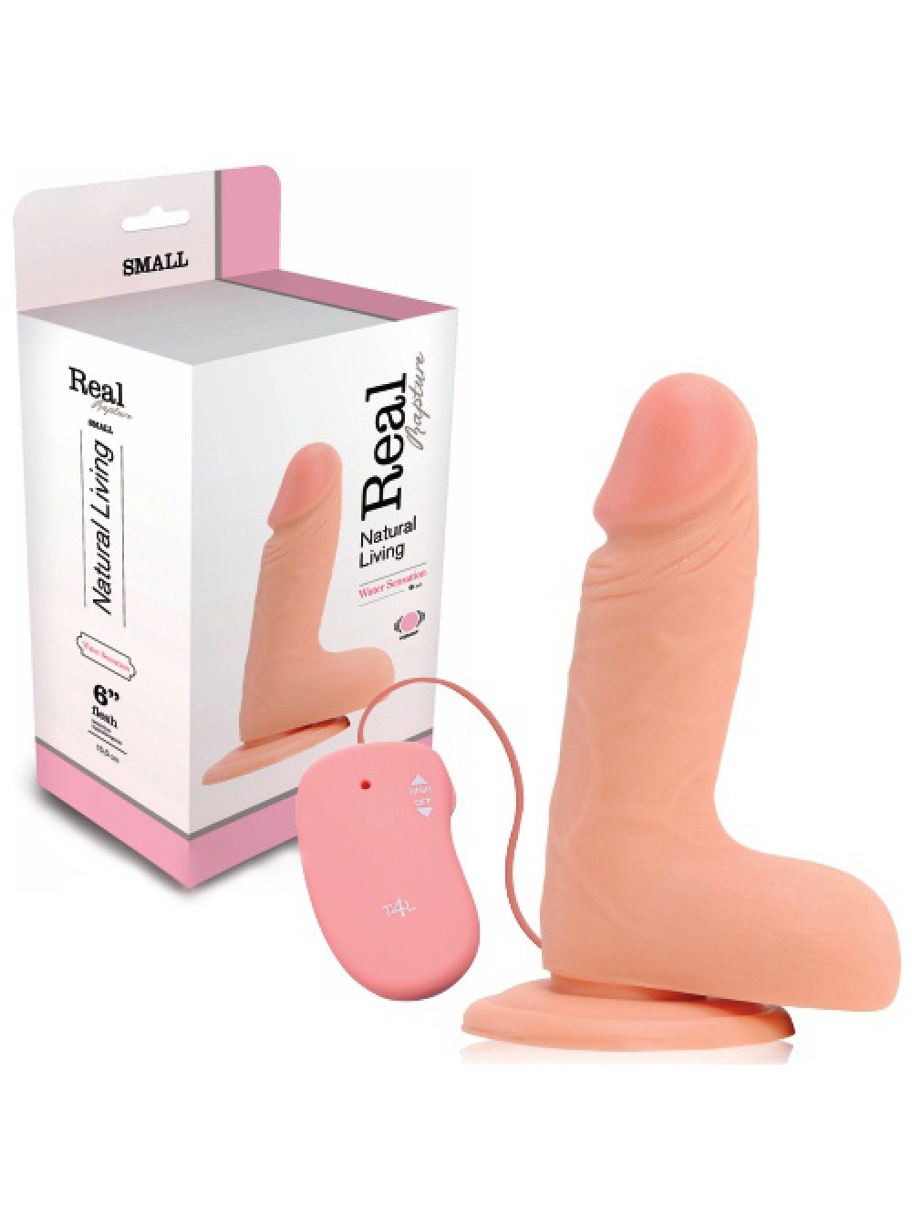 REAL RAPTURE WATER SENSATIONS REALISTIC VIBRATOR 6'' WHITE
