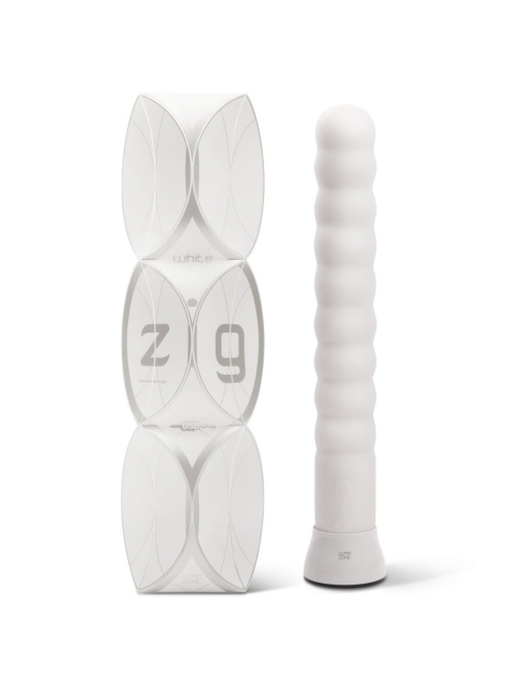 ZIG ZAG RECHARGEABLE AND SELF-HEATING VIBRATOR WHITE
