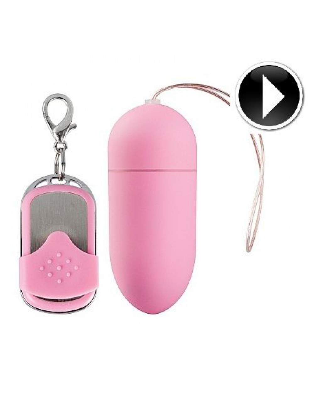 VIBRATING EGG LARGE 10 SPEED REMOTE CONTROLLED PINK