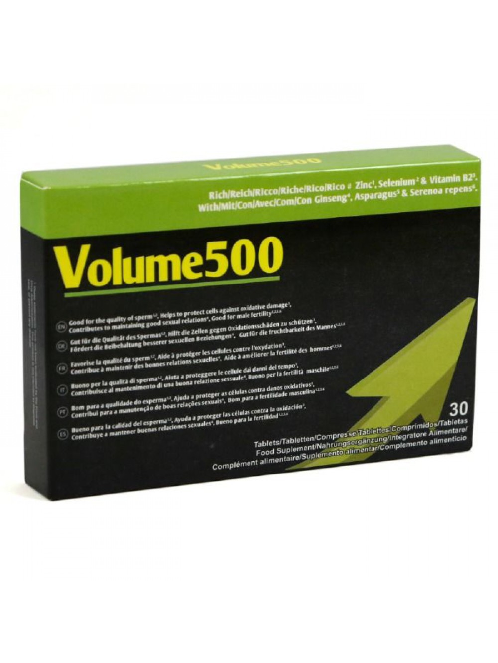 VOLUME 500 INCREASE THE QUANTITY AND QUALITY OF SPERM