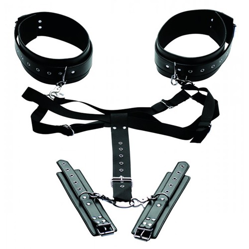 Acquire Easy Access Thigh Harness with Wrist Cuffs 848518023087