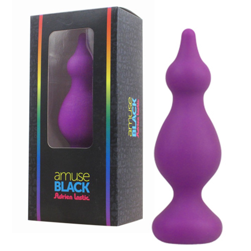 ADRIEN LASTIC AMUSE BLACK M ANAL PLUG PURPLE