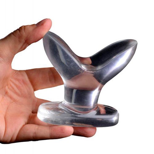 Anchored Clear Anal Plug