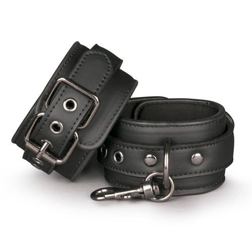 Black Leather Handcuffs 8718627528327