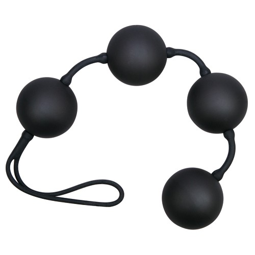 Black love string with 4 balls 4024144507467