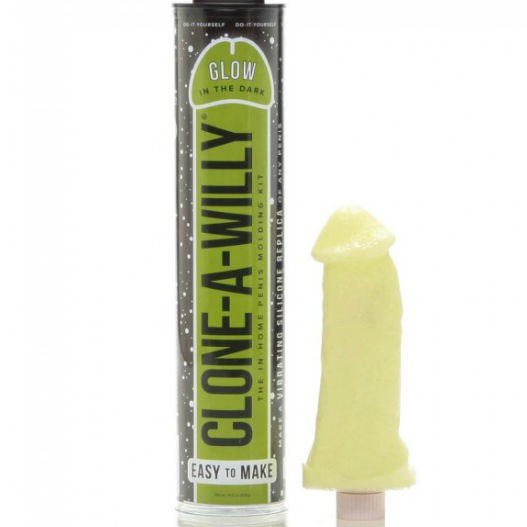 CLONE A WILLY  CLONE GLOW IN THE DARK GREEN VIBRATING KIT