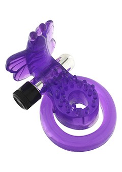 COCK&BALL RING BUTTERFLY JELLY VIBE