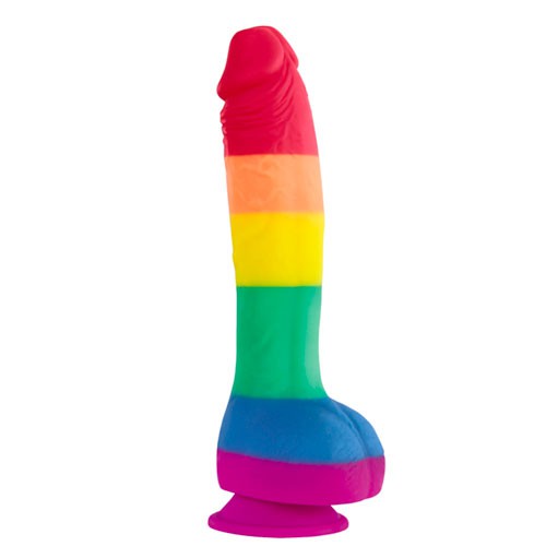 Colours Pride Edition 8 Inch Realistic Silicone Dildo With Balls 657447097188