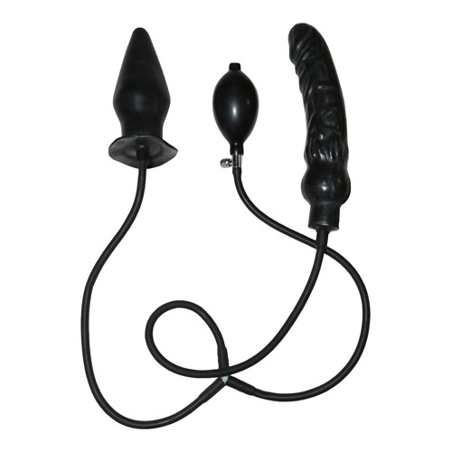 Deuce Double Penetration Inflatable Dildo and Anal Plug 848518014337