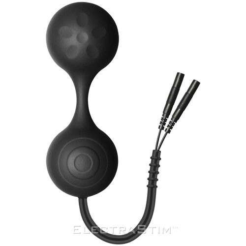 ElectraStim Silicone Noir Lula Electro Jiggle Kegel Balls 0609224031724