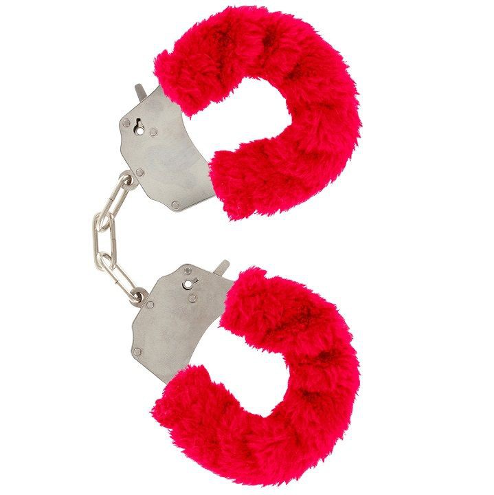 FURRY FUN CUFFS LECHEROUS RED