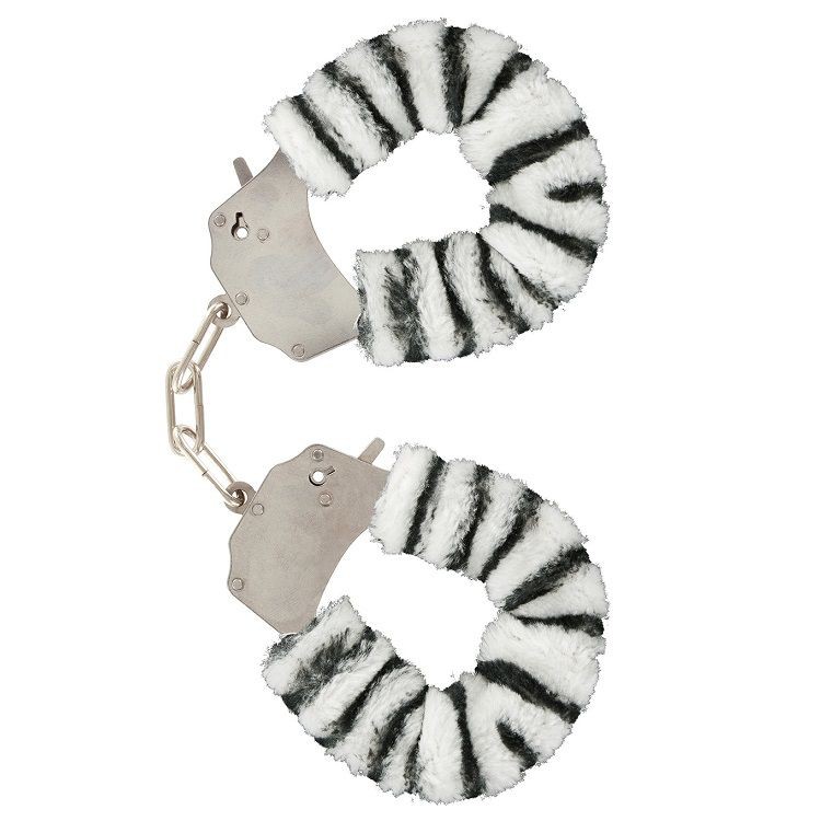 FURRY FUN CUFFS LECHEROUS ZEBRA