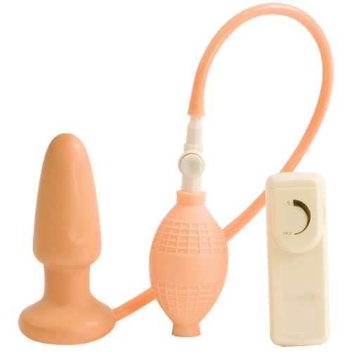 Inflatable Vibrating Flesh Butt Plug 4890888719912